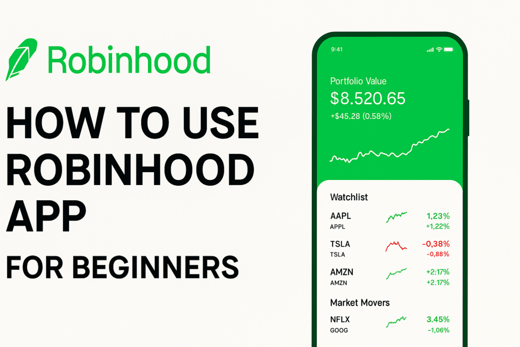 How to use robinhood app for beginners